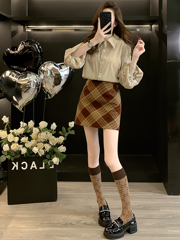 Fashionable Checks And Stripes - Women Fashion Online ulasan dan harga