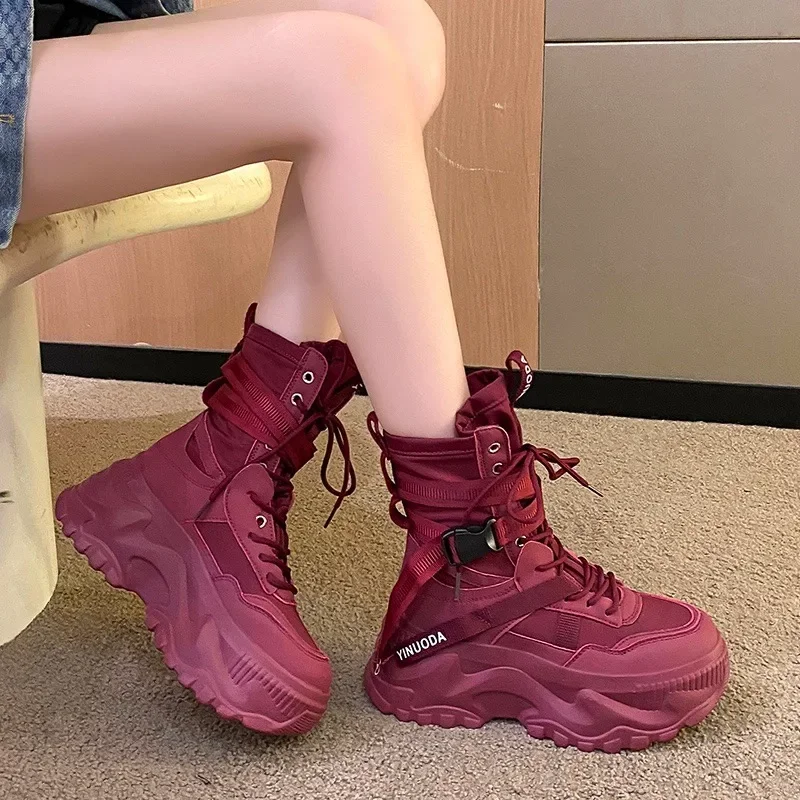 Fashion Women Chunky Platform  - Women'S Fashion Socks ulasan dan harga