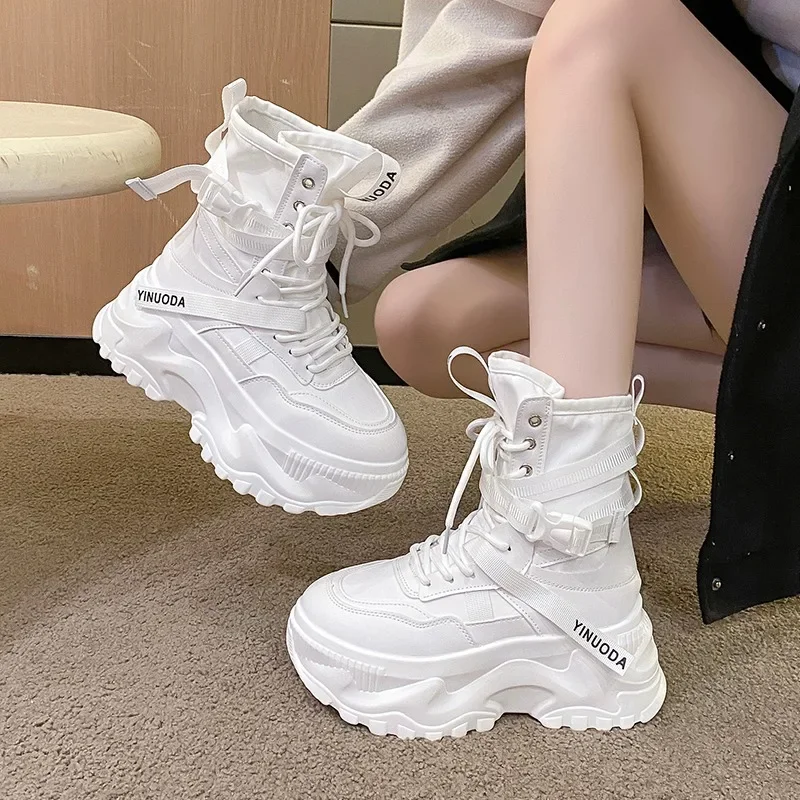 Fashion Women Chunky Platform  - Women'S Fashion Socks ulasan dan harga