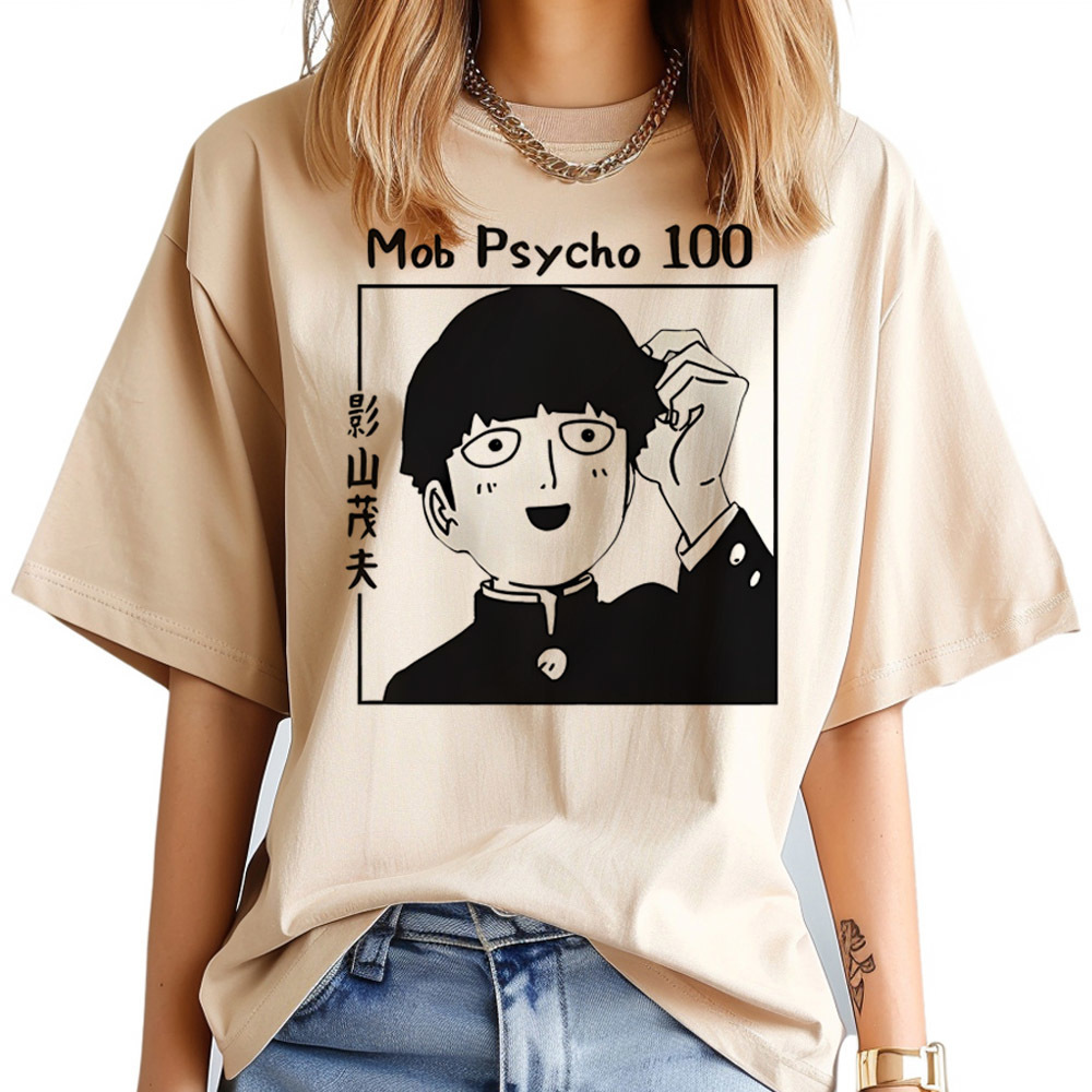 Mob Psycho 100 tshirt women Ps - Women Fashion 80S ulasan dan harga