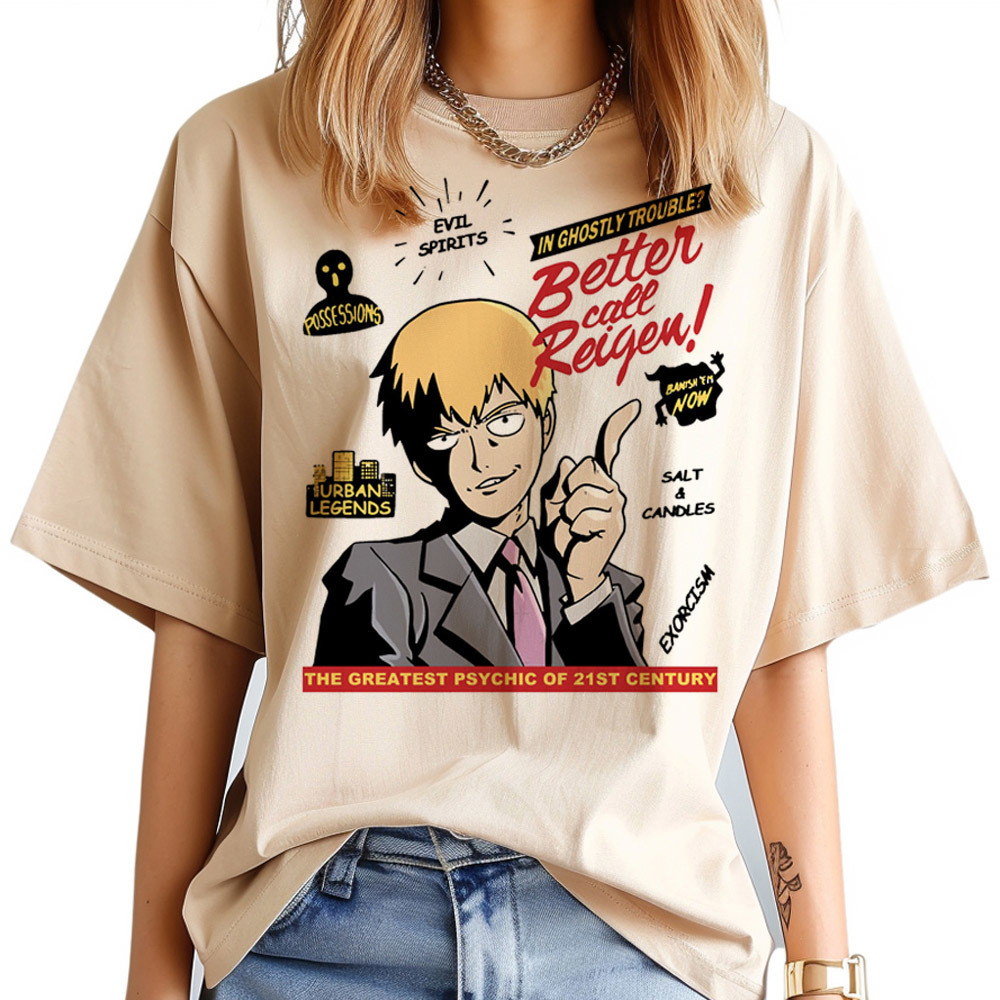 Mob Psycho 100 tshirt women Ps - Women Fashion 80S ulasan dan harga