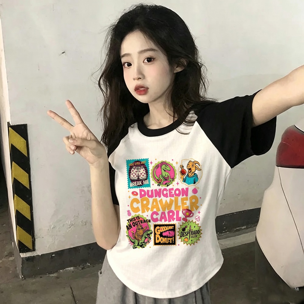 Dungeon Crawler Carl shirt wom - Women Fashion 80S ulasan dan harga