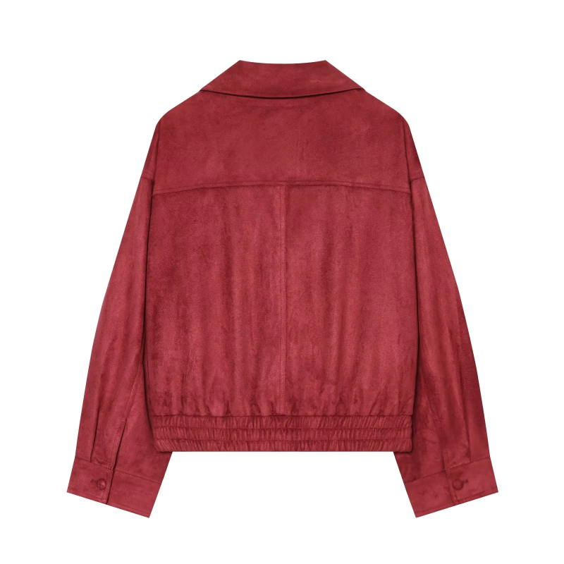 Woman 2026 New Style Suede-lik - Women'S Fashion Leather Jacket ulasan dan harga