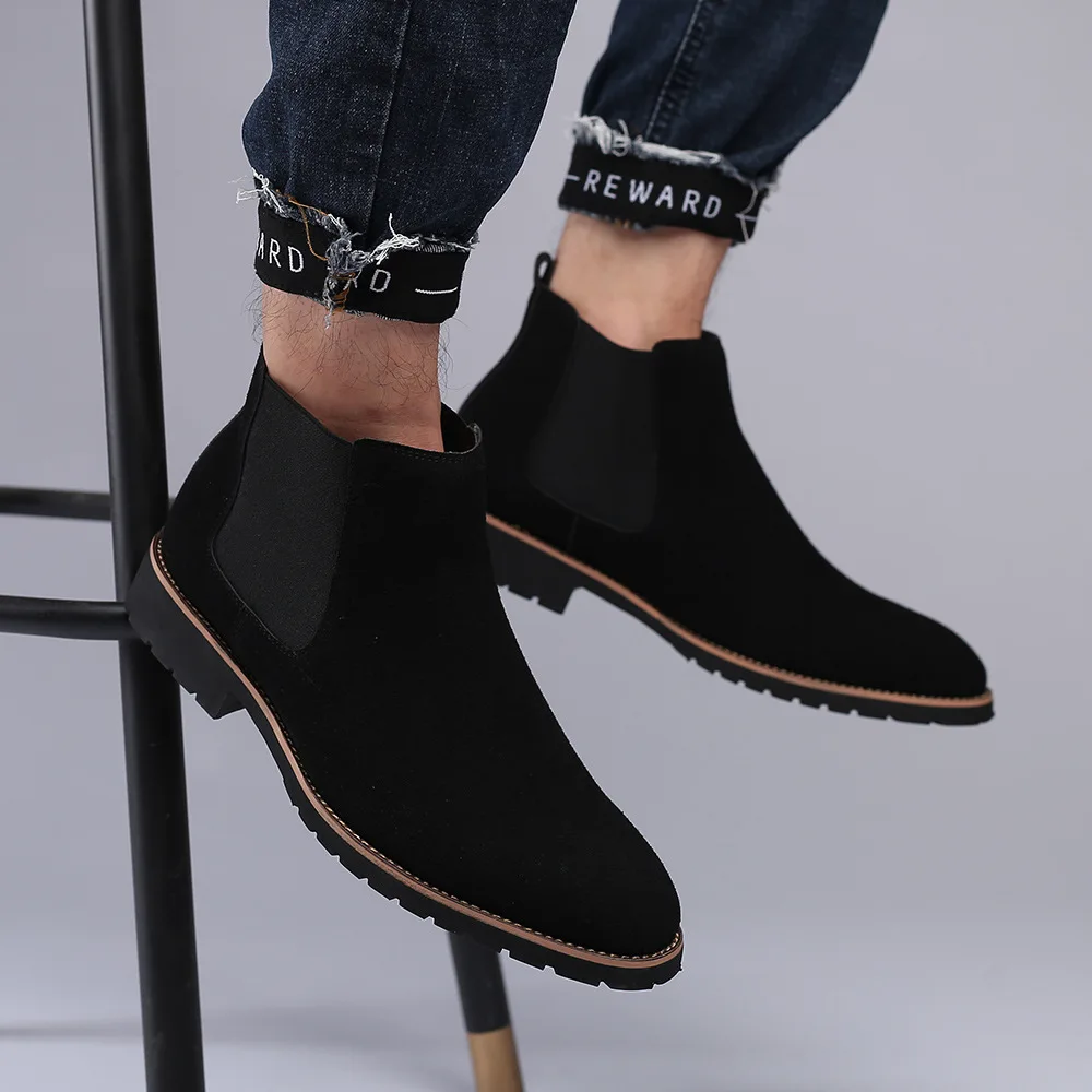 Men Ankle Boots British Style  - Women'S Fashion Business Casual ulasan dan harga