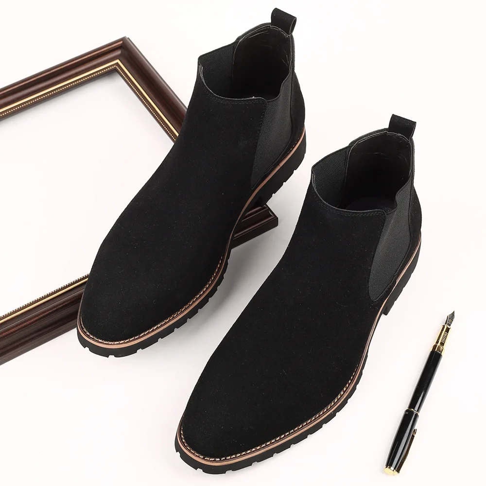 Men Ankle Boots British Style  - Women'S Fashion Business Casual ulasan dan harga
