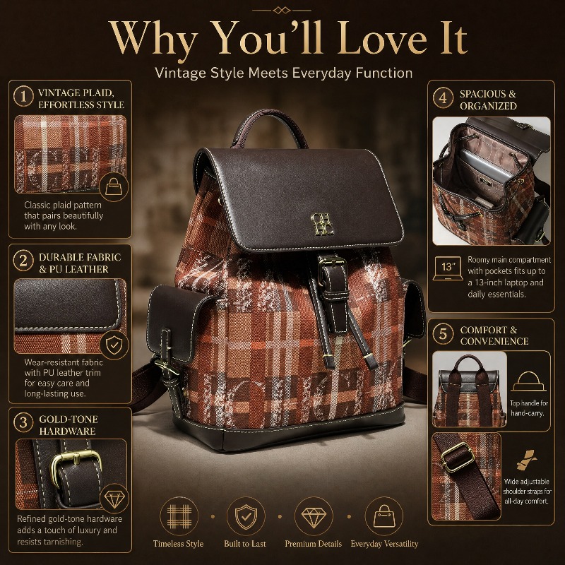 CHHC Fashion Color Block Backp - Women'S Fashion Backpack ulasan dan harga