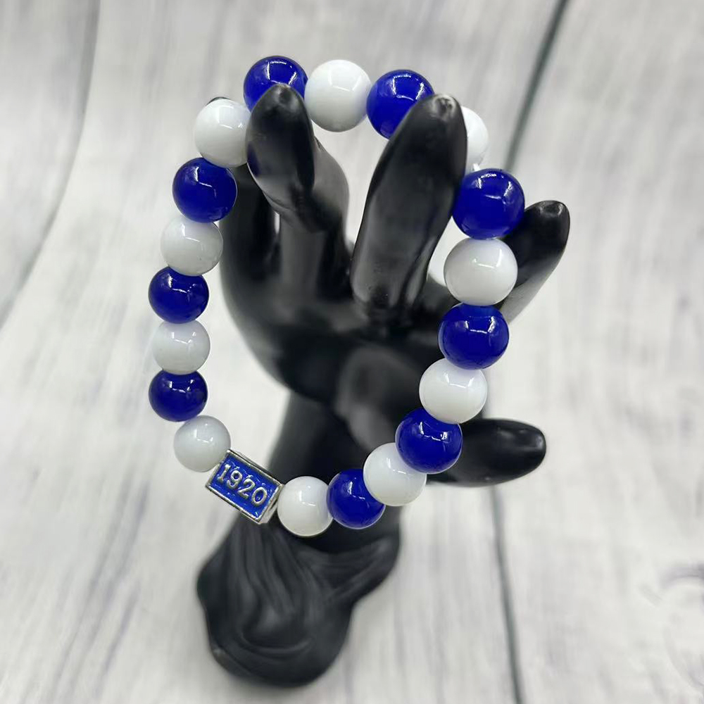 Blue and White Glass Beads Zet - Women'S Fashion In 1920 ulasan dan harga