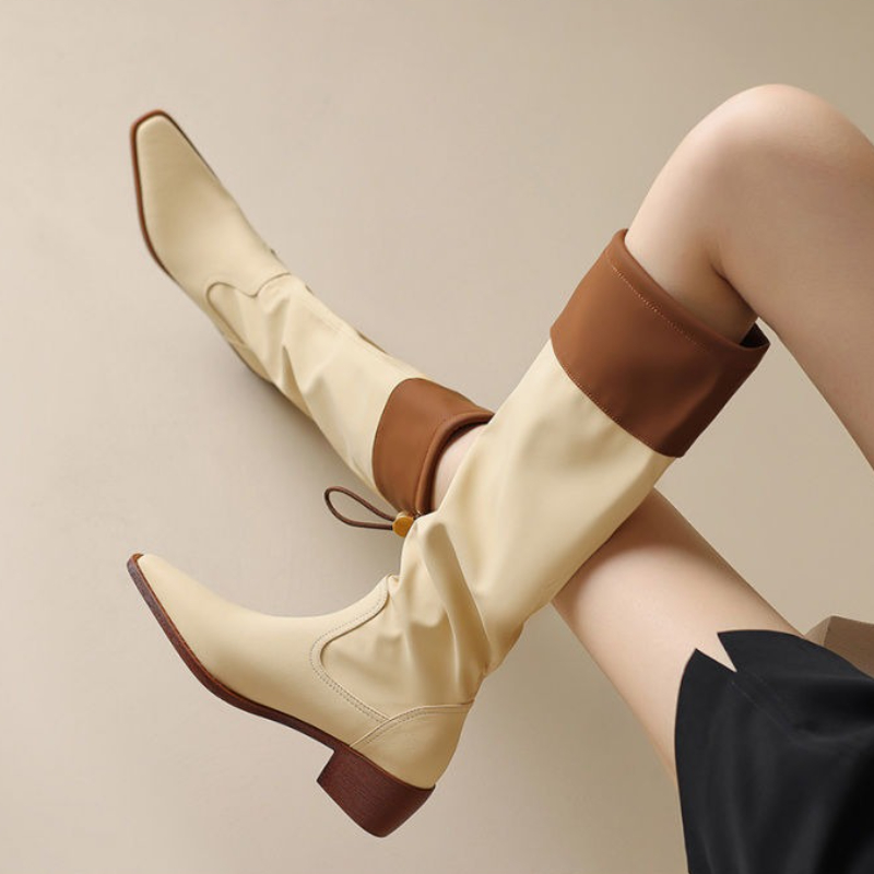 Apricot Square Toe Women's Lon - Women'S Fashion Trends 2025 ulasan dan harga