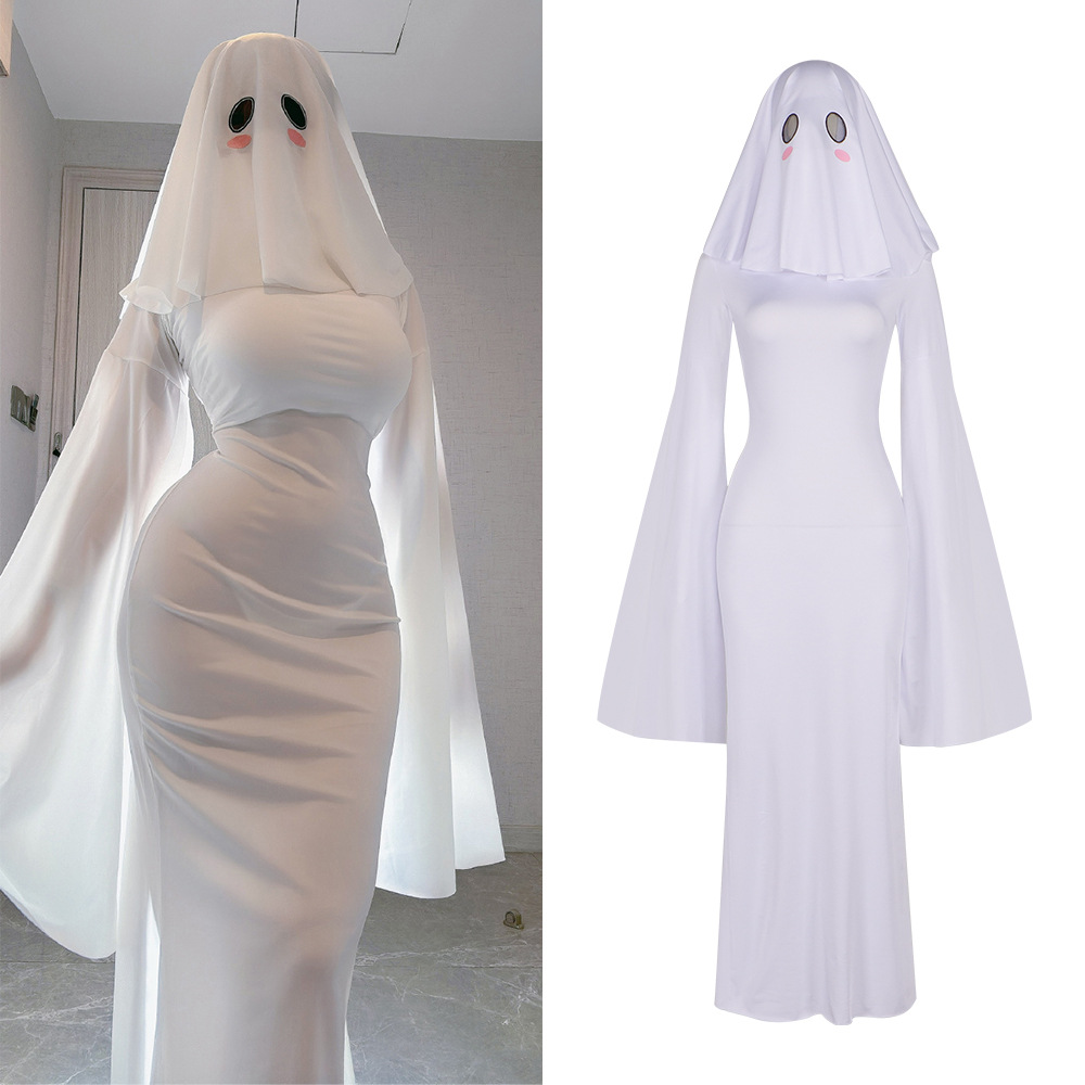 Anime Ghost Female Cosplay Cos - Bodycon Dress Women ulasan dan harga