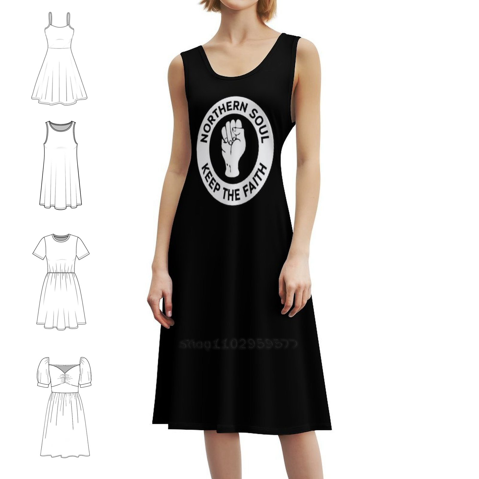 Northern Soul-Keep The Faith B - Women Fashion Gown ulasan dan harga