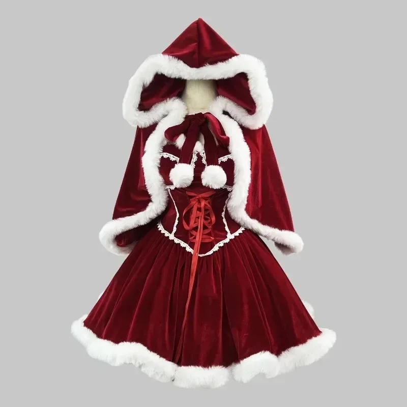 New Year Red Dress Cloak Cospl - Women Fashion Reddit ulasan dan harga