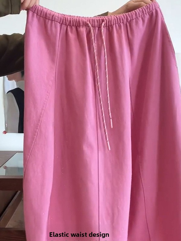 plus Size Half Skirt Slimming  - A-Line Skirt Midi ulasan dan harga