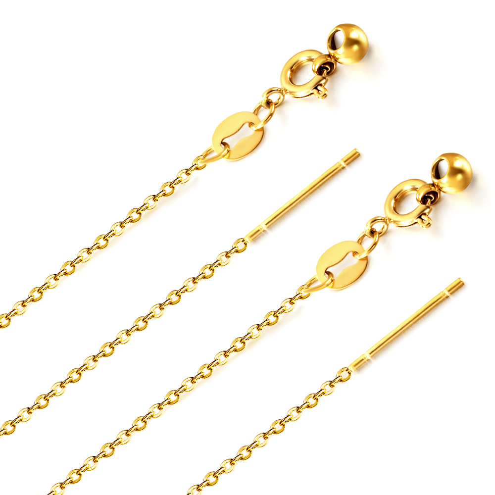 LUXUKISSKIDS 1mm O Chain Neckl - Women'S Fashion Show 2022 ulasan dan harga