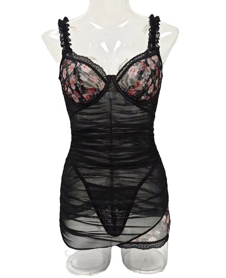 Women Lace Lingerie Dress Ruff - Bodycon Dress Women ulasan dan harga