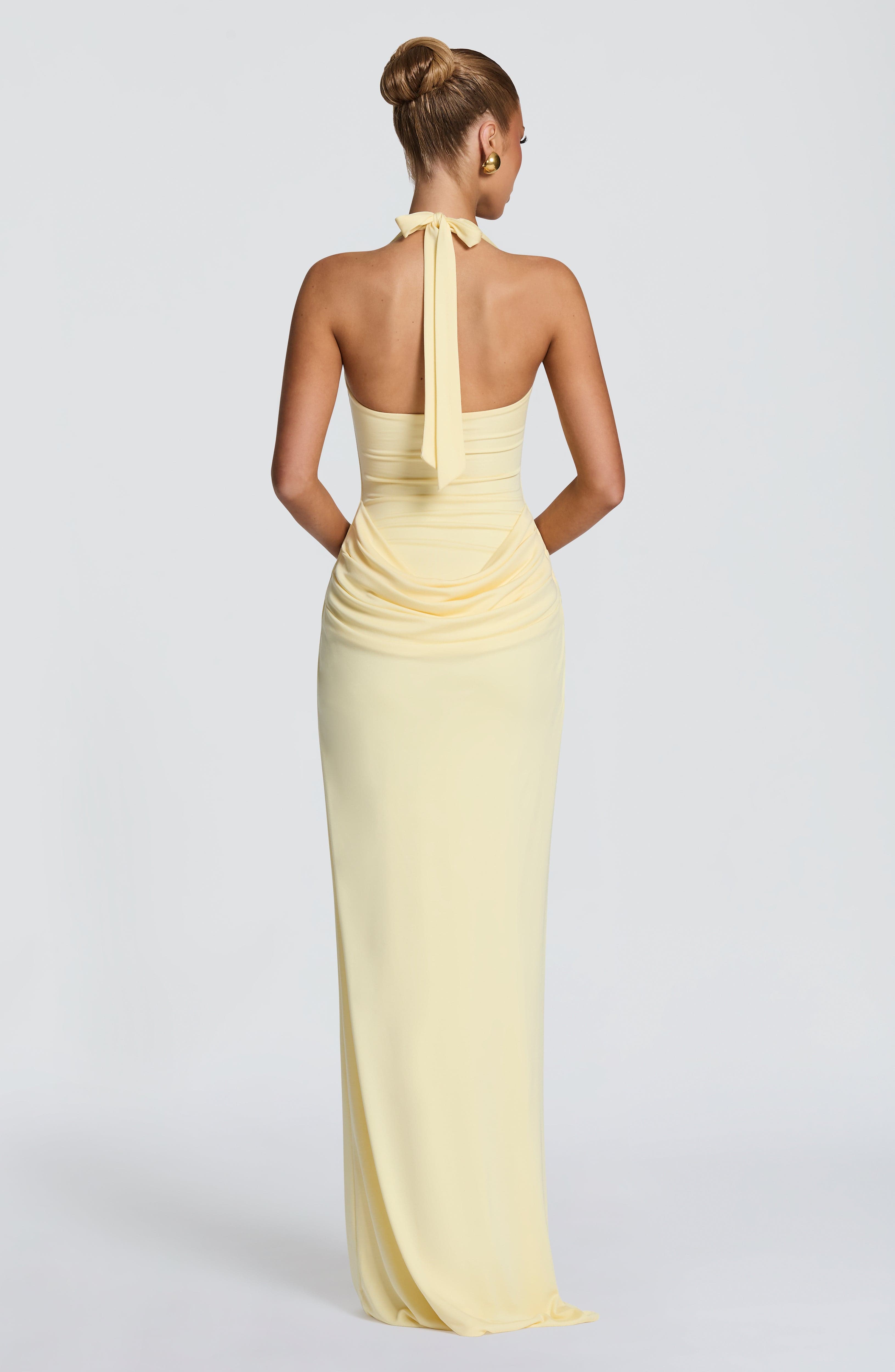 Halter Square Neck Maxi Dress  - Bodycon Dress Women ulasan dan harga
