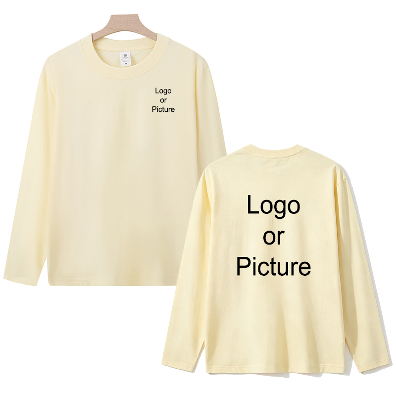 Customized Cotton Long Sleeve  - Women And Men Fashion ulasan dan harga