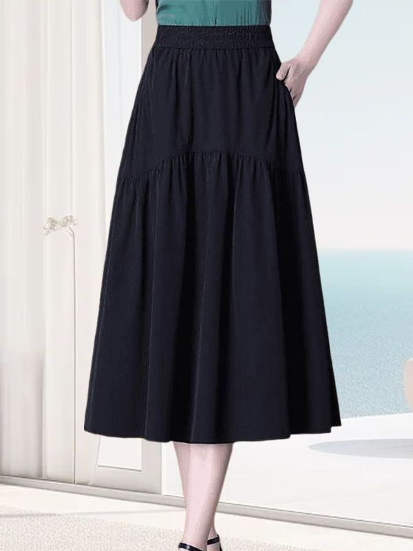 Comfortable A-Line Midi Skirt  - A-Line Skirt Midi ulasan dan harga