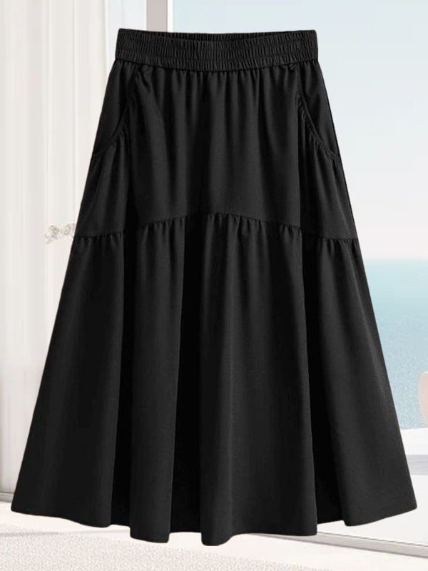 Comfortable A-Line Midi Skirt  - A-Line Skirt Midi ulasan dan harga