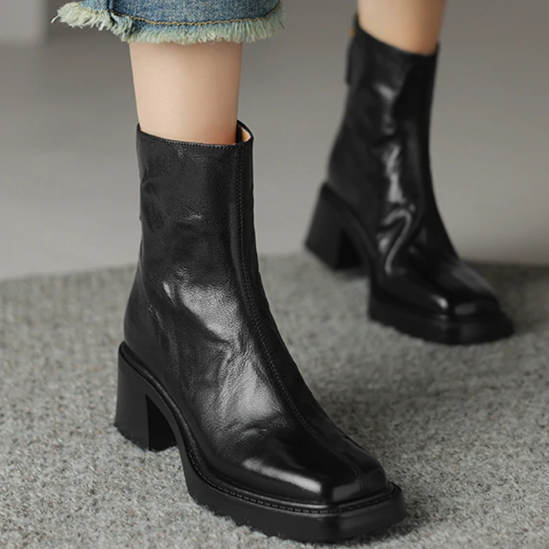 Autumn Vintage Thick Heel Wome - Women'S Fashion Socks ulasan dan harga